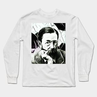 John Addington Symonds Black And White Portrait | John Addington Symonds Artwork 3 Long Sleeve T-Shirt